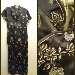 Golden Dragon 1920's Style Cheongsam Dress