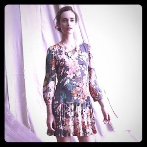 Anthropologie Meadow Rue Minutiae Floral Dress 8