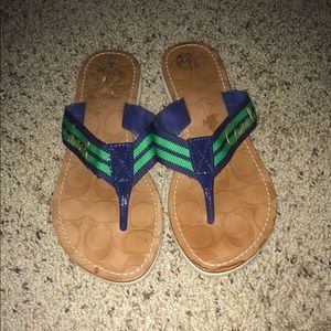 Coach flip flops