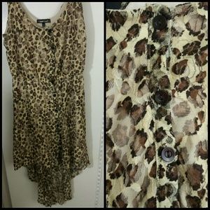 Heartsoul Hi-Low Animal Print Dress