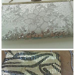 Gold Purse and White Purse-2 for 1