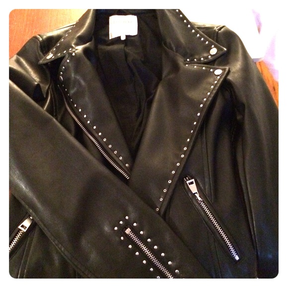 Zara Leather Jacket with studs-PRICE DROPPED! NWT
