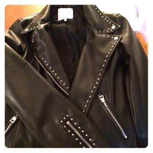 Zara Leather Jacket with studs-PRICE DROPPED! NWT