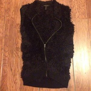 BCBG fur vest