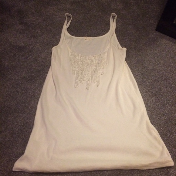 Jcrew white tank - dressy