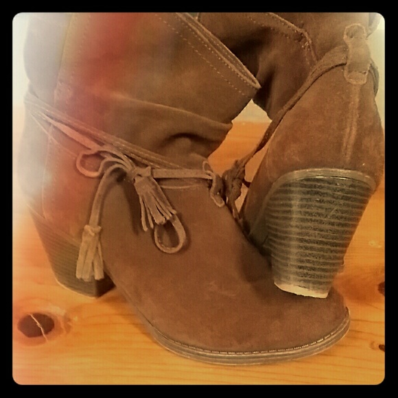 Suede booties