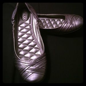 Me Too leather ballet flats