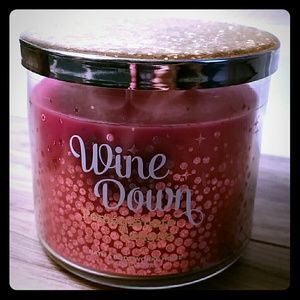 3 wick Wine Down Pomegranate Sangria Bath and Body