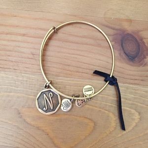 Alex & Ani N charm bracelet
