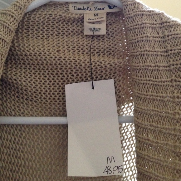 Tan cardigan vest medium - Picture 4 of 4