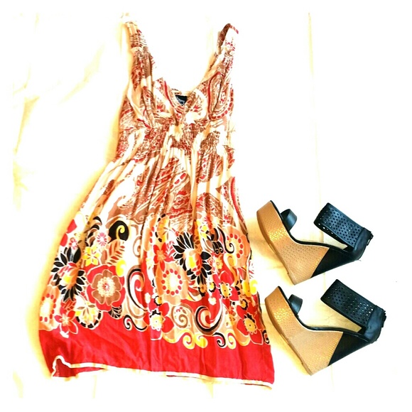 Super cute colorful sleeveless dress