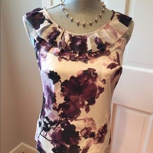LOFT Moody Floral Top