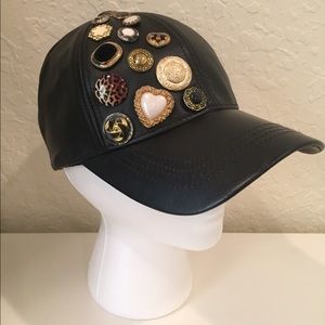 Vintage Inspired Leather Baseball Cap- NWOT