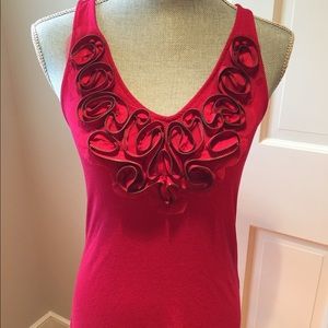 Red "Zipper" Top