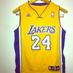 Kids Unisex Lakers Jersey- Kobe Bryant #24