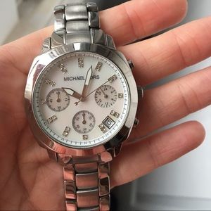 MK5092 MK LADY MOTHER OF PEARL DIAL CHRON