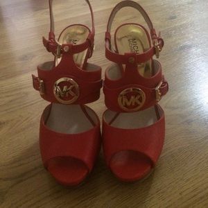 Red Michael Kors Heels