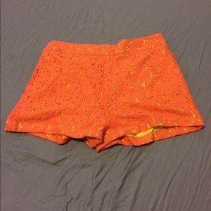 Gorgeous orange and yellow lace short