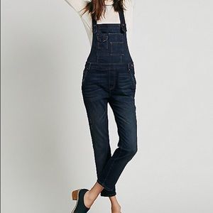 Free People Denim Overalls