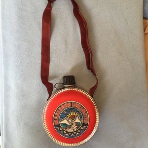 Vintage Red Marlboro Canteen COLEMAN camping water