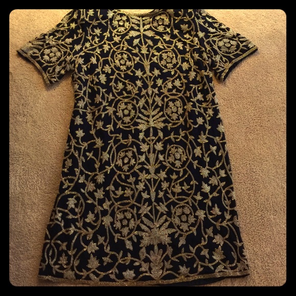 Authentic Vintage hand beaded cocktail dress