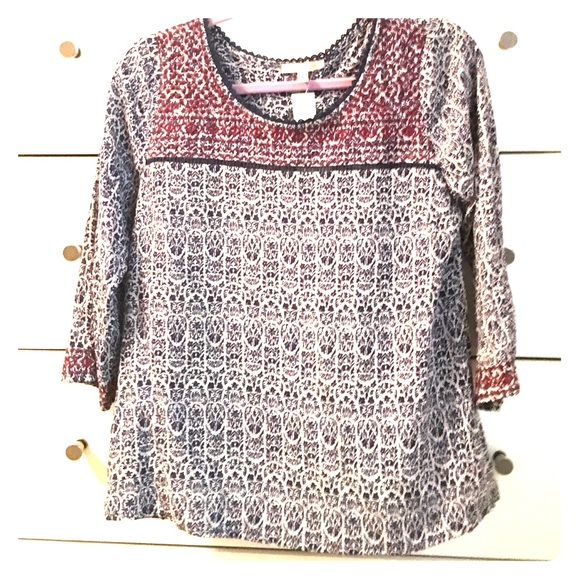 Brand new with tags embroidered blouse