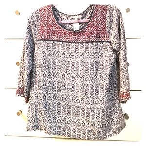 Brand new with tags embroidered blouse