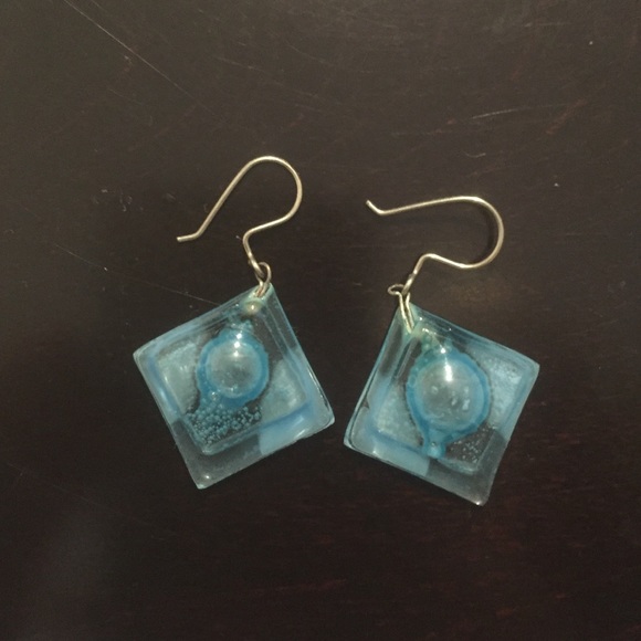 Blue earrings