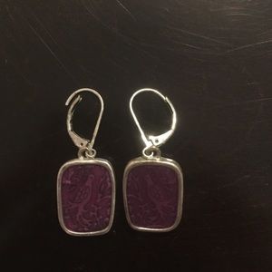 Purple earrings