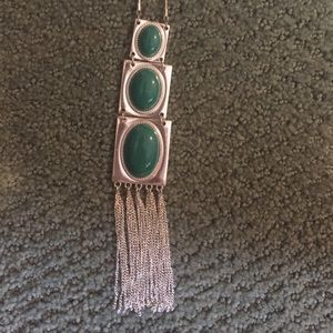 Green/silver necklace