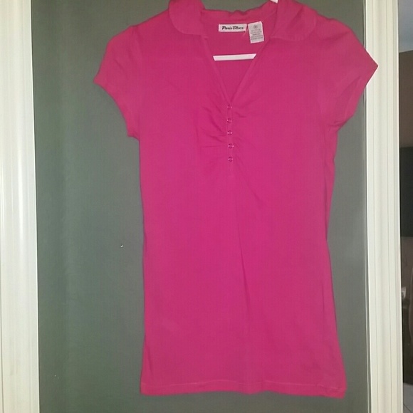 Pink blue button up collar - Picture 1 of 2