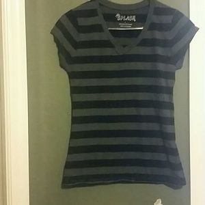 Brand new Black and gray v-neck