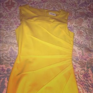 Calvin Klein Canary Yellow Dress