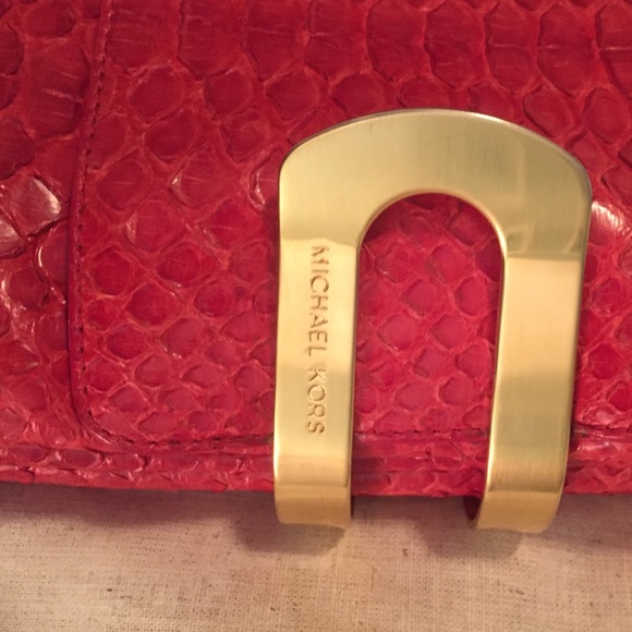Authentic Michael Kors collection Python clutch - Picture 4 of 4