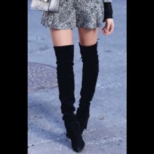 Suede over the knee boots
