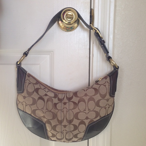 Brown and Beige Original Coach bag