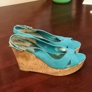 Teal Wedges