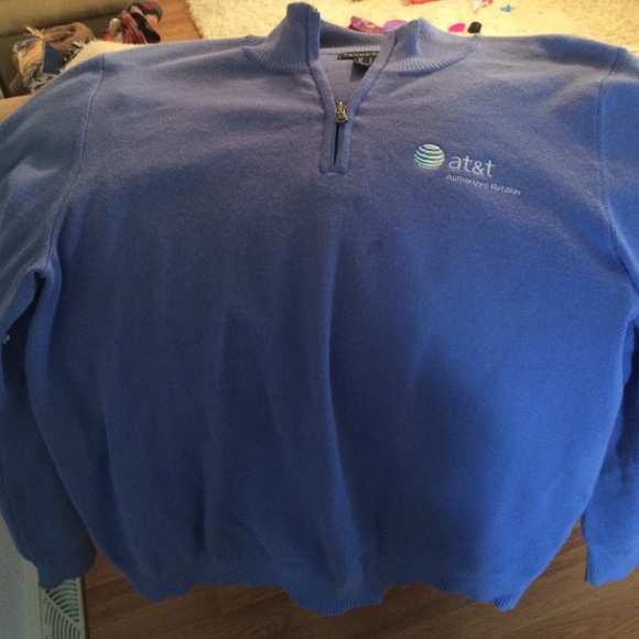 Half zip powder blue