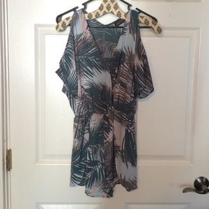 ASTR cold shoulder romper