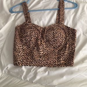 Cheetah bustier