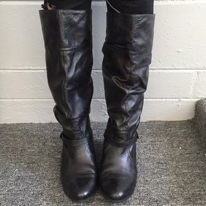 Steve Madden Leather Castro Slouch Boot