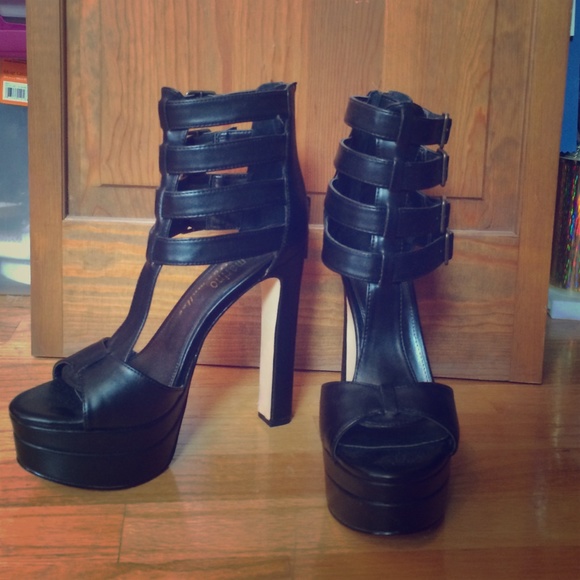 Black high heels