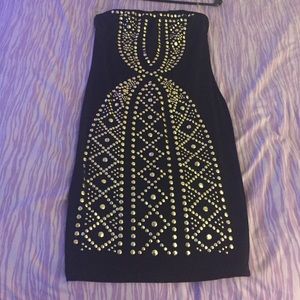 Cute black dress with gold detail