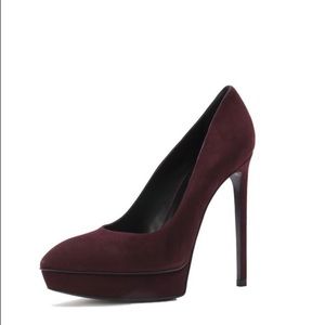 SAINT LAURENT Classic Janus Suede Platform