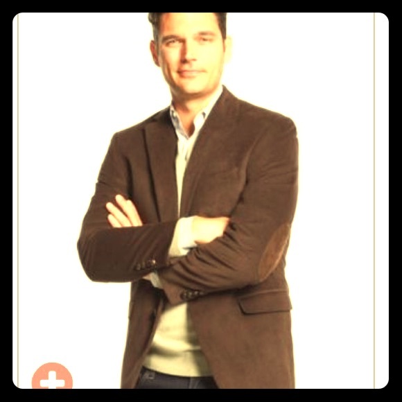 Men's Polo  elbow patch corduroy blazer