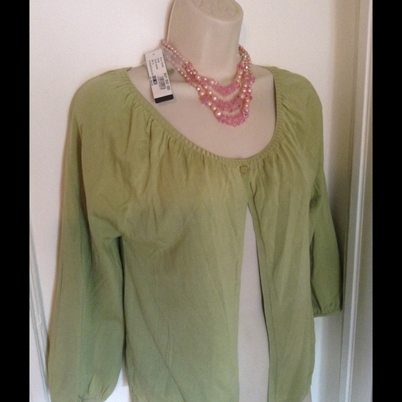 August Silk Cardigan NWT Size M