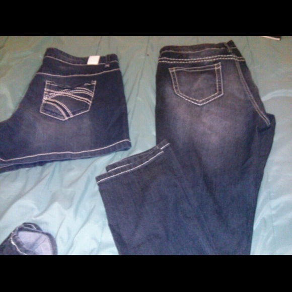 Womens skinny jeans and short
