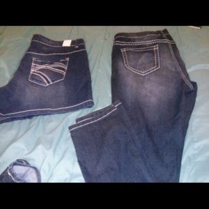 Womens skinny jeans and short