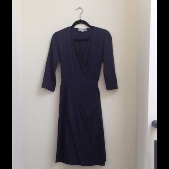 Navy blue wrap dress UNIQLO