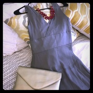 J Crew Sophia Dress - Silk Chiffon - Graphite